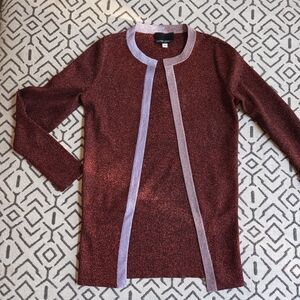 Cynthia Rowley Burgundy Sweater with Shimmer